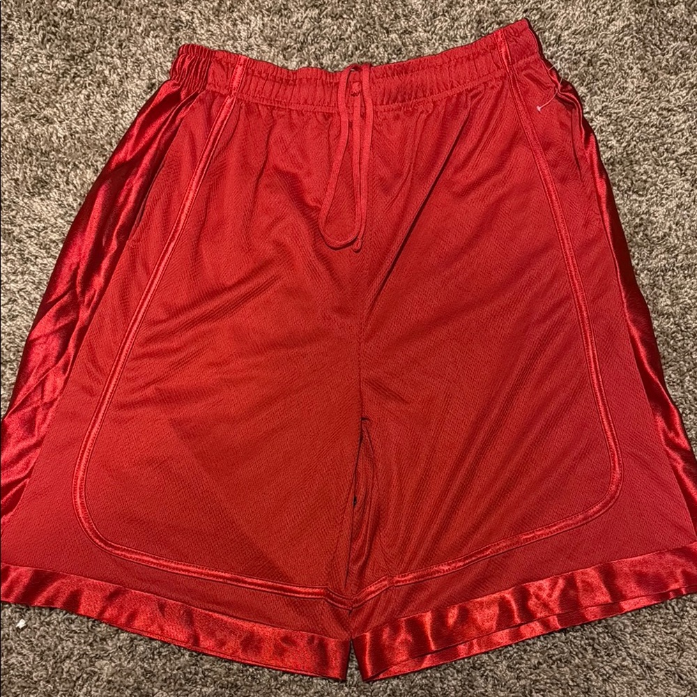 Men's Red Athletic Shorts